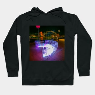 Light Bench, Vivid Sydney Festival, Sydney, NSW, Australia Hoodie